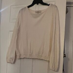 LOFT Soft Cream Knit Top‎